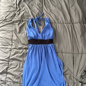 Large blue dress